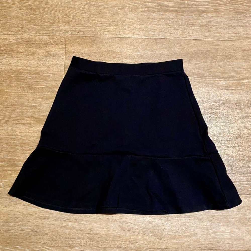 LOFT Flare Mini Skirt XS Black